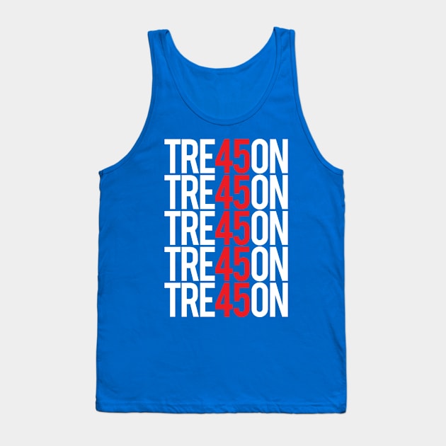 Treason 45 - TRE45ON Stacked Tank Top by Vector Deluxe